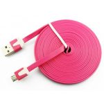 Kabel microUSB do Samsung LG - Różowy
